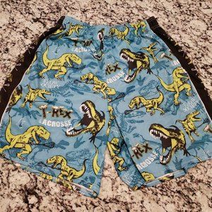 Flow Society XL Green T-Rex  Mesh Lacrosse Shorts Blue Black Green